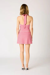 Gingham Halter Top