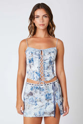 Floral Mini Skirt