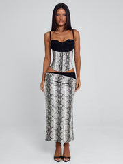 Vyorix RAVELLE TOP SILVER SNAKE
