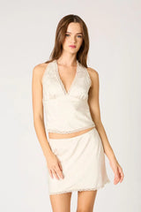 Halter Bias Top