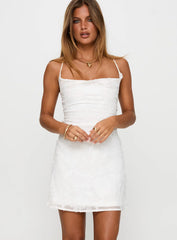 Celena Mini Dress White / Floral