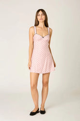 Dotted A-line Mini Dress