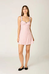 Dotted A-line Mini Dress