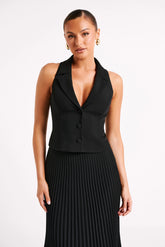 Mura Suiting Vest - Black