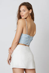 Ruffled Corset Top