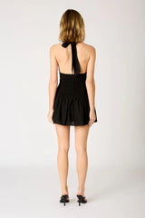 Dropwaist Halter Mini Dress