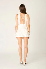 Tiered Ruffle Mini Skirt