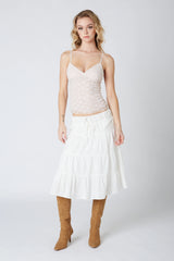 Tiered Midi Skirt