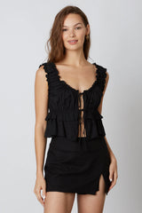 Ruffled Peplum Top