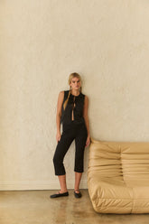 Lace Up Capri