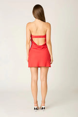 Ruched Bust Mini Dress