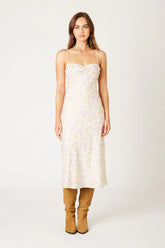 Vintage Satin Midi Dress