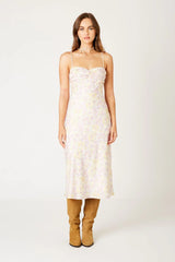Vintage Satin Midi Dress