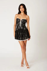 Floral Lace Mini Dress