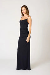 Cowl Neck Knit Gown