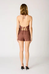 Linen Halter Vest