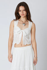 Eyelet Tie Top
