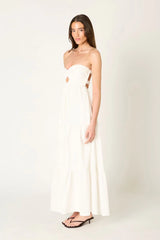 Strapless Tiered Maxi Dress
