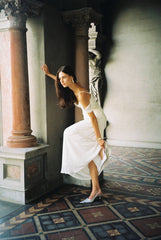 Draped Gown | White