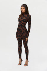 Naked Print Stirrup Jumpsuit