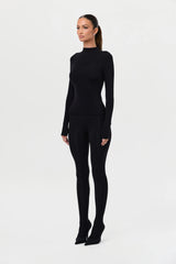 Naked Mock Neck Top