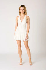 Dropwaist Halter Mini Dress