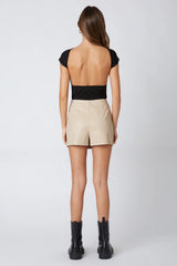 Vegan Leather Mini Skirt