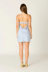 Strapless Bias Mini Dress