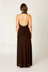 Jersey Halter Maxi Dress