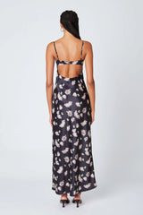 Corset Floral Maxi Dress