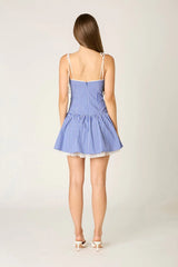 Striped Cotton Mini Dress