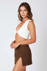 Twill Mini Skort