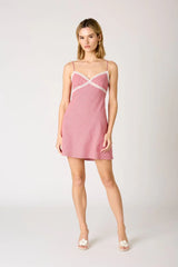 Gingham Mini Slip Dress