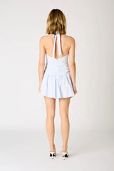 Cotton Halter Mini Dress