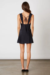 Ruffle Strap Mini Dress