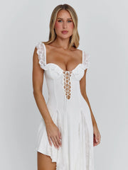 Vyorix BRISA MAXI DRESS WHITE