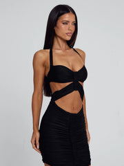 Vyorix LUCCA MIDI DRESS BLACK