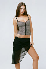 THE CAROLINE CORSET IN MINI CHEETAH