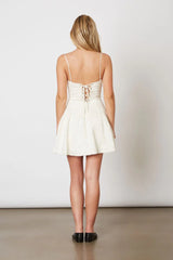 Jacquard Dropwaist Mini Dress