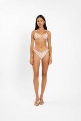 Classic Swim Bottom | Blush Stripe