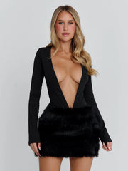 Vyorix ZANIRA MINI DRESS BLACK