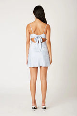 Satin Floral Mini Dress