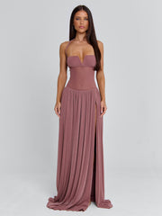 Vyorix DEE MAXI DRESS MAUVE