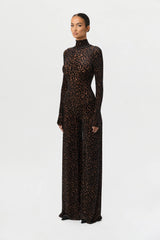 Burnout Wide-Leg Jumpsuit
