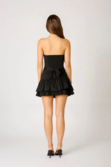 Strapless Ruched Mini Dress