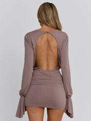 Vyorix ROXIE MINI DRESS MAUVE