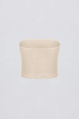 Brushed Jersey Bandeau Top in Ecru