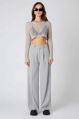 Mid-Rise Trousers
