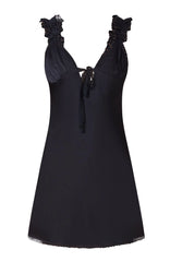 Ruffle Strap Mini Dress