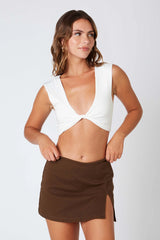 Twill Mini Skort